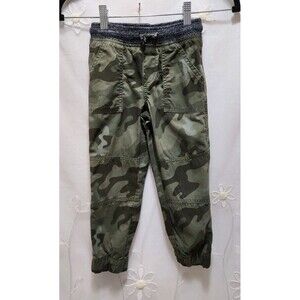 Jumping Beans Boys 5 Green Camouflage Jogger Pants Hunting Lounge Outdoors Army